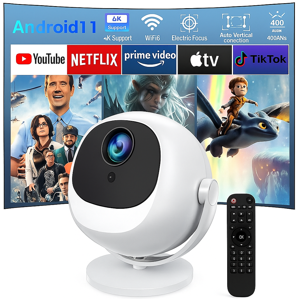 Boomart™ XBJ 2026 4K Mini Projector