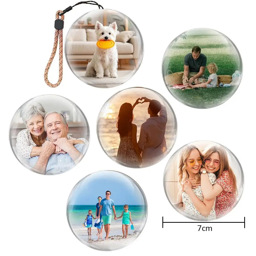 3D Crystal Ball Video Player Customizable Screen Electronic Ball Perfect Gift for Couples Family Friends Petsand Memories