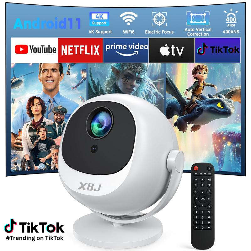 Mini HD Smart Projector – 360° Rotation™