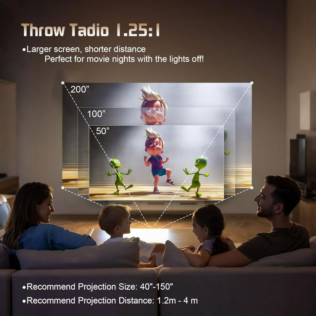 Boomart™ XBJ 2026 4K Mini Projector