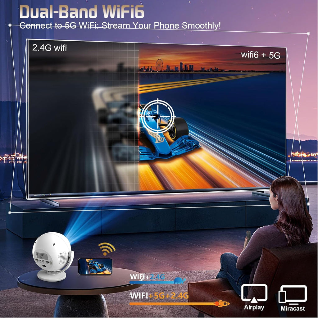 Boomart™ XBJ 2026 4K Mini Projector