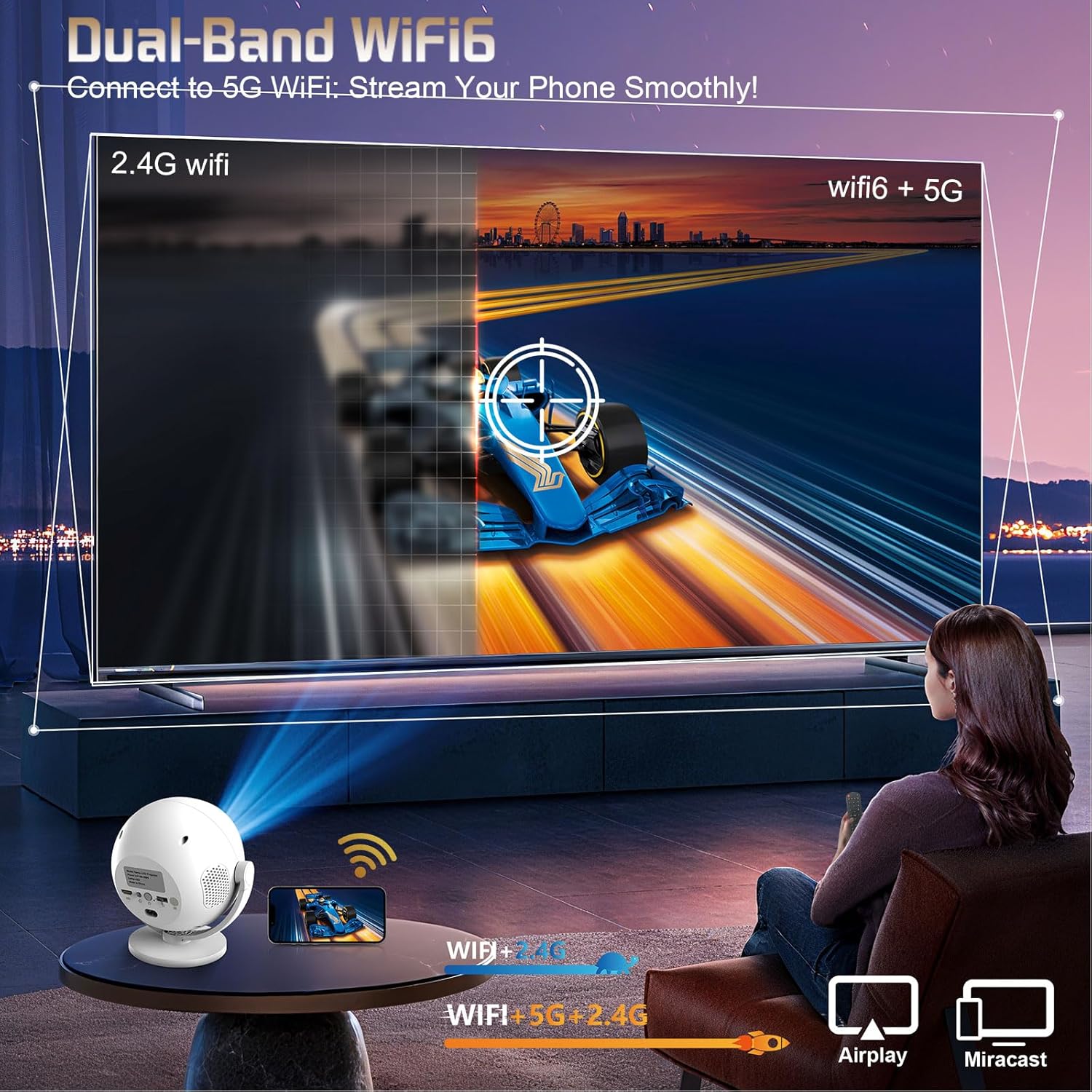 Boomart™ XBJ 2026 4K Mini Projector