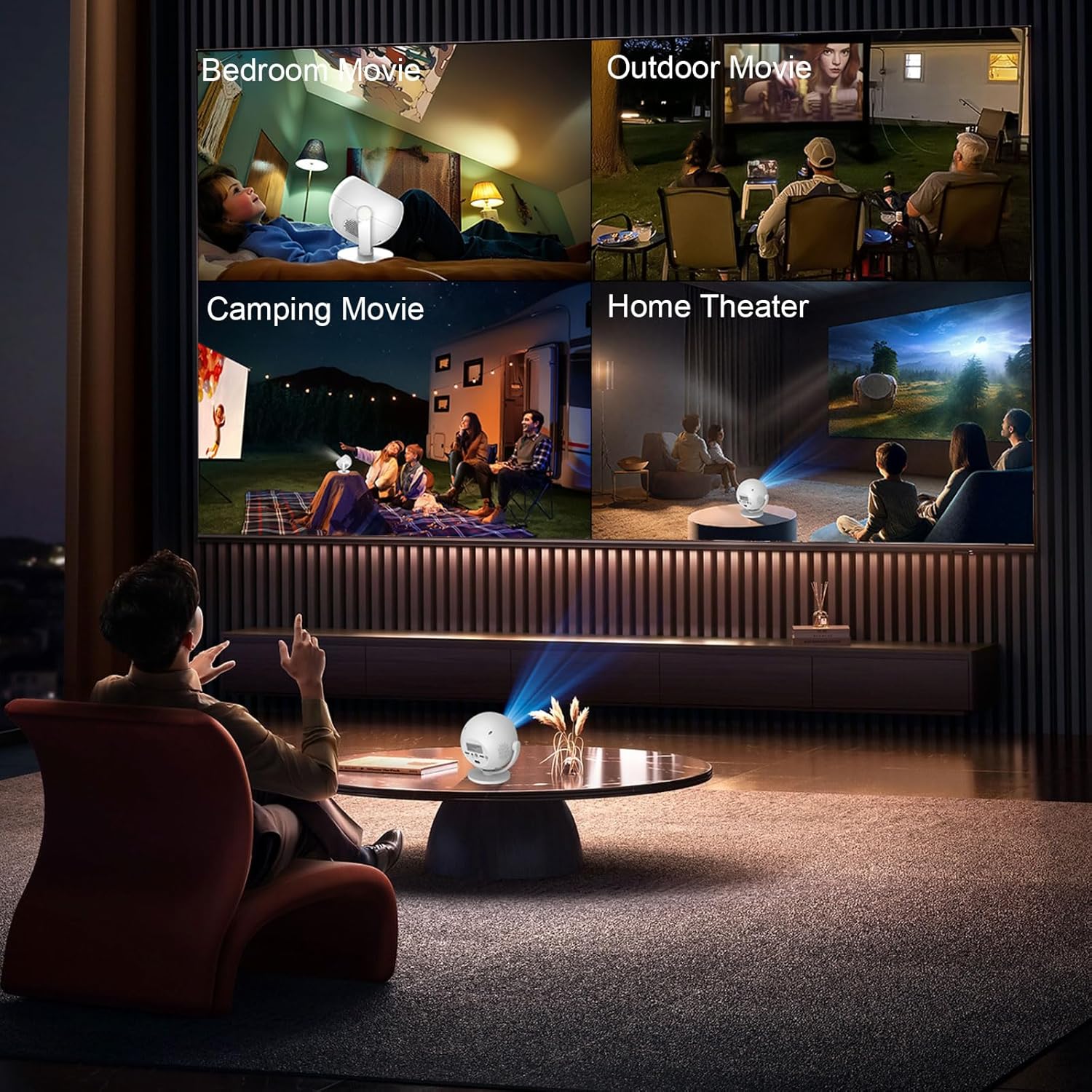 Boomart™ XBJ 2026 4K Mini Projector