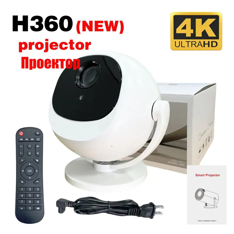 Android 11 Smart Projector with Electric Focus, 5G WiFi & Bluetooth